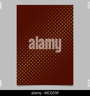 Abstractal halftone square pattern background flyer template Stock Vector