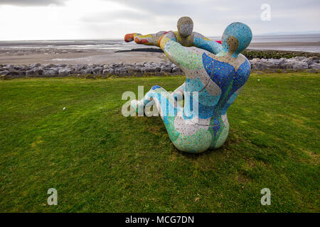 'Love, The Most Beautiful Of Absolute Disasters', popularly known as Venus and Cupid is a sculpture by Shane A. Johnstone.  Image taken on 11 April 20 Stock Photo