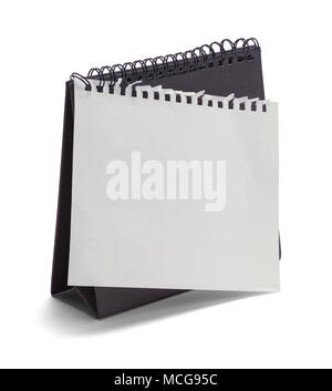 Tent Calendar with Torn a Page Isolated on a White Background. Stock Photo
