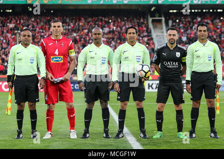 Tehran, Iran. 16th Apr, 2018. AFC Champions League 2018 Persepolis FC (IRN) vs Al Sadd SC (QAT) Azadi Stadium 16 April 2018 Tehran Iran Credit: Saeid Zareian/Alamy Live News Stock Photo