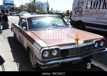 West Hollywood, CA, USA. 16th Apr, 2018. 16 April 2018 - West Hollywood, California - Atmosphere. ''Cheech and Chong's 'Up in Smoke''' 40th Anniversary Event held at The Roxy. Photo Credit: Birdie Thompson/AdMedia Credit: Birdie Thompson/AdMedia/ZUMA Wire/Alamy Live News Stock Photo