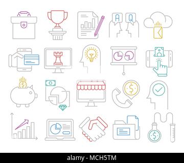 Business and Finance vector icons Vol 2 Stock Vector