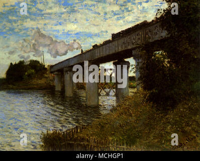 Railroad Bridge at Argenteuil, The Stock Photo