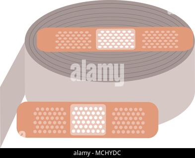 Band and medica gauze Stock Vector