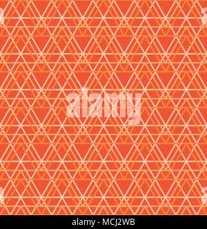 Seamless abstract geometric pattern, orange trianges background, vector universal wallpaper Stock Vector