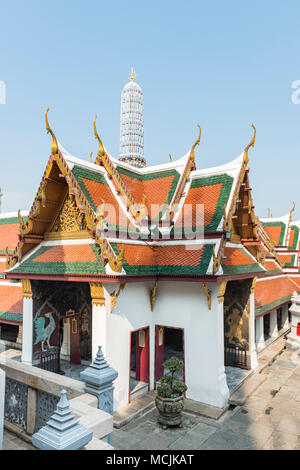 Temple, Wat Phra Kaeo, Bangkok, Thailand Stock Photo