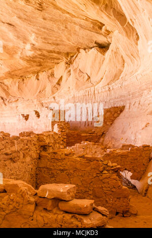 17 or 16 Room Ruin, an Ancestral Puebloan ruin in a north facing alcove