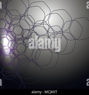 Trendy cover design. Hexagonal vector background. Stock Vector