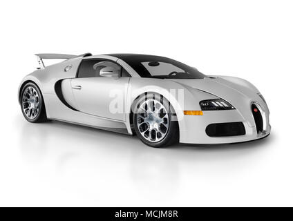 Super Sports Cars Bugatti Veyron Grand Sport L Or Blanc Unique Stock Photo Alamy