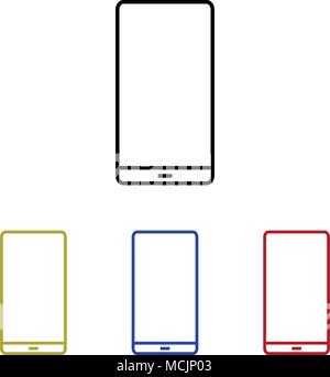 Phone outline icon. outline icon. Vector illustration Stock Vector
