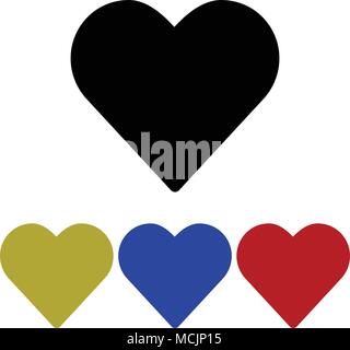 Heart glyph icon. Flat icon. Vector illustration Stock Vector