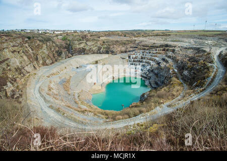 Slate Quarry, Delabole, Cornwall, UK. Stock Photo