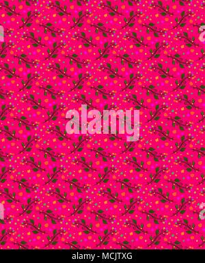 Seamless repeating pattern of wildflowers Stock Vector