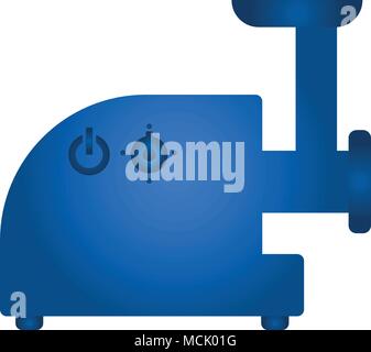 Meat grinder icon vector, electric mincer solid flat sign, pictogram isolated on white, logo illustration Stock Vector