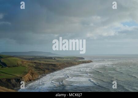 Compton Chine Compton Bay Isle of Wight erosion and landslide cliff top ...