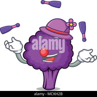 Broccoli Mascot Character Cartoon With Crazy Expression. Vector 