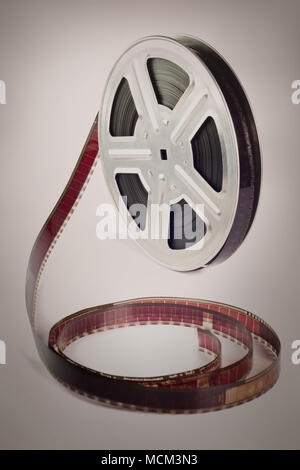 16 mm motion picture film reel, isolated on white background Stock Photo -  Alamy