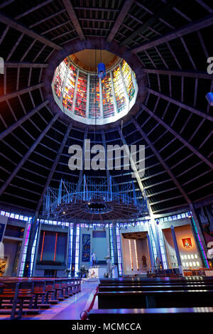 Liverpool Metropolitan Cathedral, officially known as the Metropolitan Cathedral of Christ the King, Liverpool, Merseyside, England, UK. Stock Photo