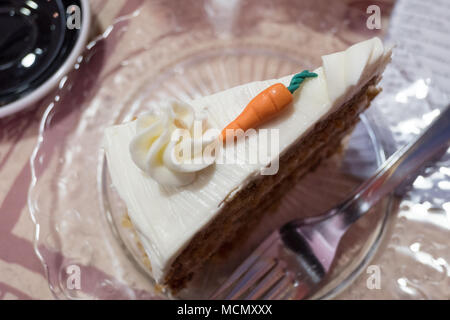 Santa Cruz de Tenerife carrot cake served at local patisserie Stock