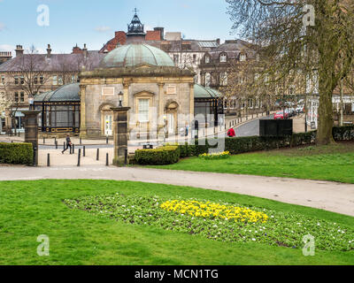 The Royal Pump Room Museum from Valley Gardens in Harrogate North Yorkshire England Stock Photo