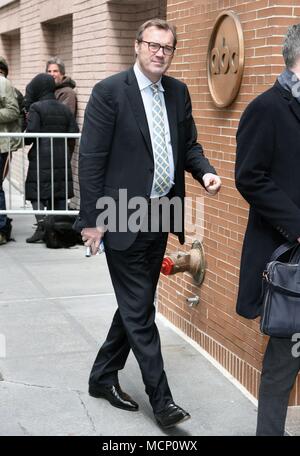 New York, NY, USA. 17th Apr, 2018. Andrew Morton, seen at The View to promote his new book: Meghan: A Hollywood Princess out and about for Celebrity Candids - TUE, New York, NY April 17, 2018. Credit: Derek Storm/Everett Collection/Alamy Live News Stock Photo