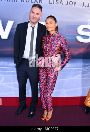 Los Angeles, USA. 16th Apr, 2018. Thandie Newton, husband Ol Parker 055  arrives for the Premiere Of HBO's 'Westworld' Season 2 held at The Cinerama Dome on April 16, 2018 in Los Angeles, California. Credit: Tsuni / USA/Alamy Live News Stock Photo