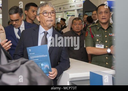 Regent Of Pahang Tengku Abdullah Sultan Ahmad Shah Seen Visiting Al Fattan Ship Industry Booth At Dsa 2018 The 16th Defence Service Asia Exhibition And Conference Or Known As Dsa 2018 Held