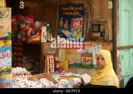 Aegypten, Kairo, Geschäft in der Soukstrasse vom Stadttor Bab Zuwela zur Muhammed Ali Street Stock Photo