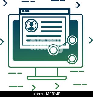 social media card Stock Vector