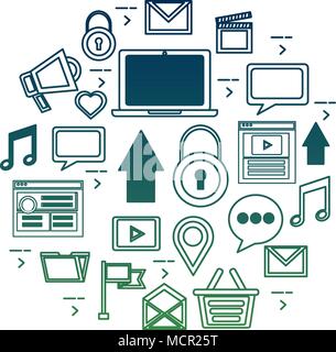 social media card Stock Vector
