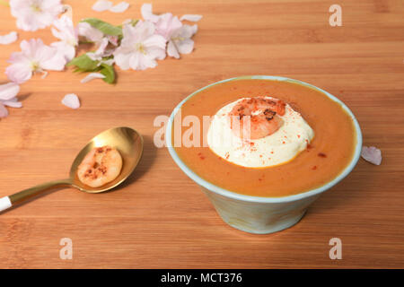 summer time fresh lobster bisque or seafood soup Stock Photo - Alamy