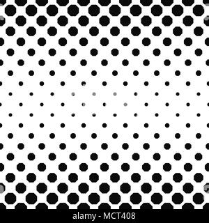 Abstract black white octagon pattern background Stock Vector
