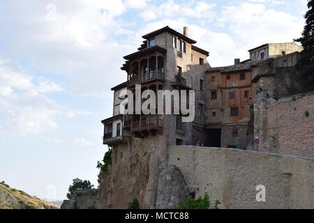 Hanging Houses in Cuenca, Spain Stock Photo