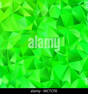 Geometrical abstract tiled triangle background - vector mosaic design from green toned triangles Stock Vector