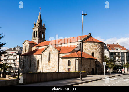 Lalin, Spain. Iglesia Parroquila de Nuestra Senora de los Dolores (Parish Church of Our Lady of Sorrows) Stock Photo