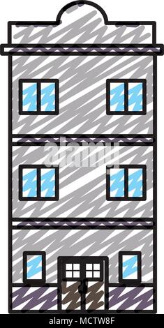 Sketch of Business Building Isometric with Offices and Interior Furniture.  Modern 3d Urban Office Stock Vector - Illustration of architecture, icon:  228873669