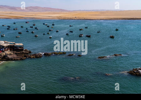 National Reserve of Paracas,Lagunillas port, Ica, Peru, South America. Stock Photo