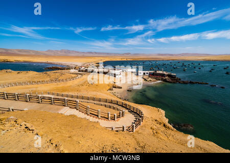 National Reserve of Paracas,Lagunillas port, Ica, Peru, South America. Stock Photo