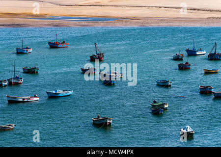 National Reserve of Paracas,Lagunillas port, Ica, Peru, South America. Stock Photo