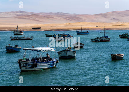 National Reserve of Paracas,Lagunillas port, Ica, Peru, South America. Stock Photo