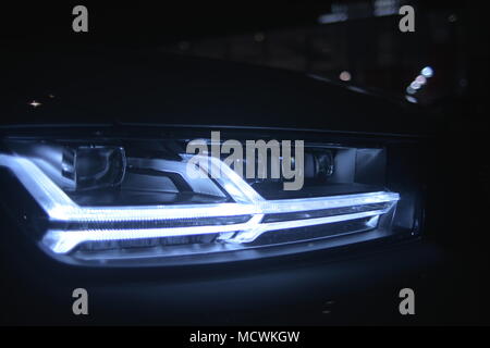 Car LED Headlight Stock Photo