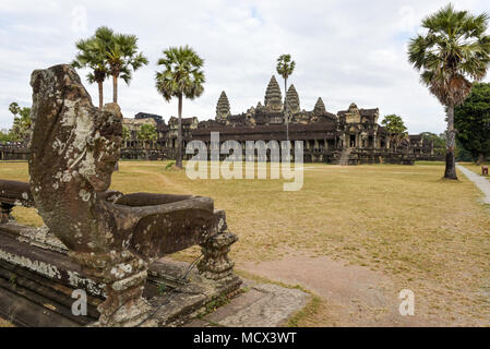 Angkor Wat temple at Siem Reap in Cambodia. Stock Photo