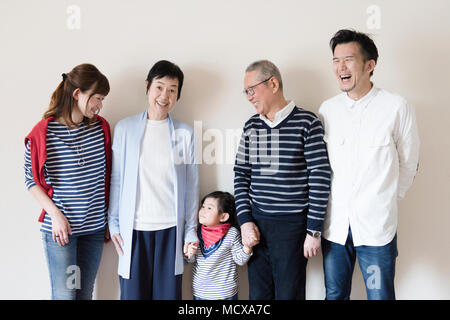 Image of three generations family Stock Photo