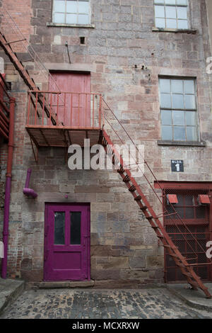 Old factories in the historic district of Patterson, NJ Stock Photo