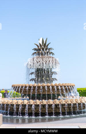 Pineapple Fountain, Charleston, South Carolina, USA