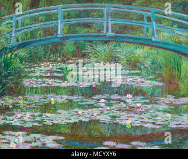 The Japanese Footbridge, Claude Monet, 1899, National Gallery of Art, Washington DC, USA, North America Stock Photo