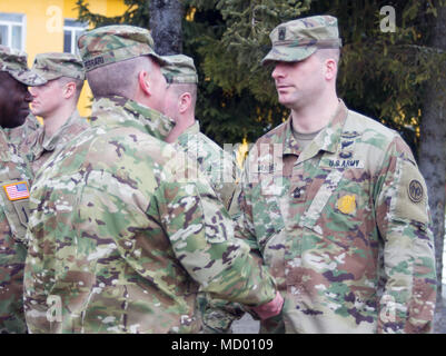 Sgt. 1st Class Derek Vasquez, the deployed first sergeant assigned to ...