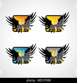music icons collection Stock Vector