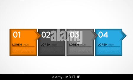 infographic template options, banners Stock Vector
