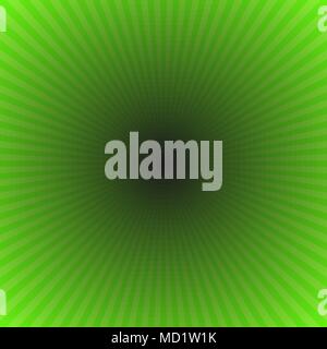 Abstract gradient ray burst background - green vector graphic from radial rays Stock Vector
